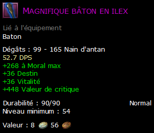 Magnifique bâton en ilex