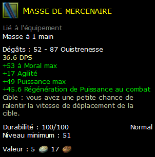 Masse de mercenaire