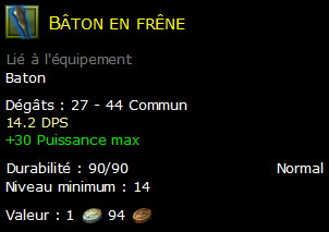 Bâton en frêne