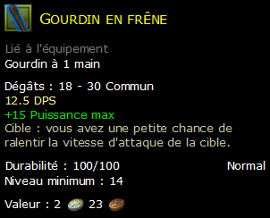 Gourdin en frêne