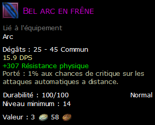 Bel arc en frêne