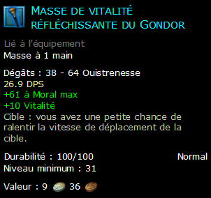 Masse de vitalité réfléchissante du Gondor