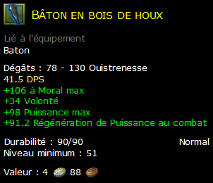 Bâton en bois de houx