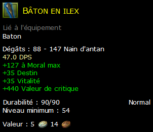 Bâton en ilex