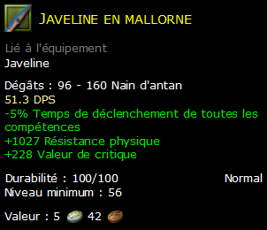 Javeline en mallorne