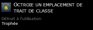 Octroie un emplacement de trait de classe