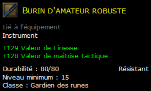 Burin d'amateur robuste