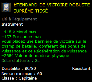 Etendard de victoire robuste suprême tissé