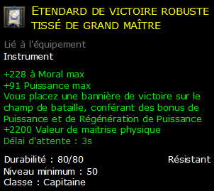 Etendard de victoire robuste tissé de grand maître