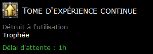 Tome d'expérience continue