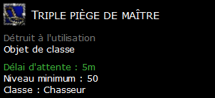 Triple piège de maître