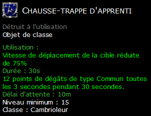 Chausse-trappe d'apprenti