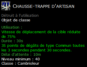 Chausse-trappe d'artisan