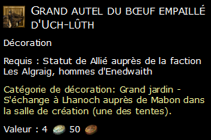 Grand autel du bœuf empaillé d'Uch-lûth