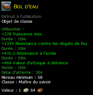 Bol d'eau