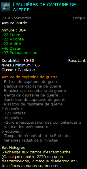 Epaulières de capitaine de guerre