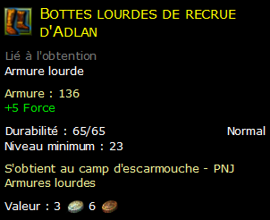 Bottes lourdes de recrue d'Adlan