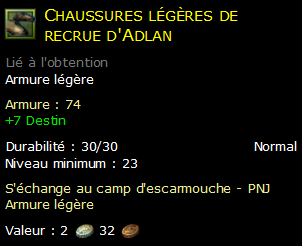 Chaussures légères de recrue d'Adlan