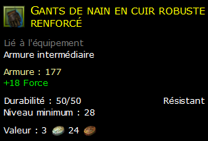 Gants de nain en cuir robuste renforcé