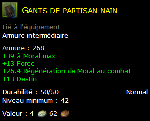 Gants de partisan nain