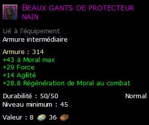 Beaux gants de protecteur nain