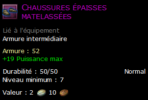 Chaussures épaisses matelassées