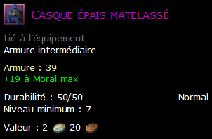 Casque épais matelassé