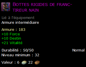 Bottes rigides de franc-tireur nain