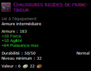 Chaussures rigides de franc-tireur