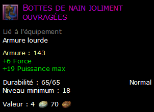 Bottes de nain joliment ouvragées