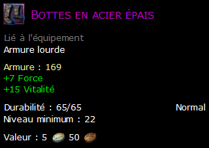 Bottes en acier épais