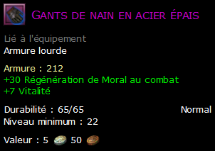 Gants de nain en acier épais