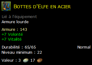 Bottes d'Elfe en acier