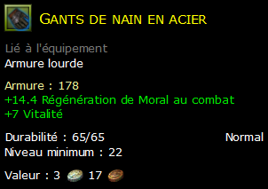 Gants de nain en acier