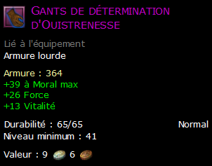 Gants de détermination d'Ouistrenesse