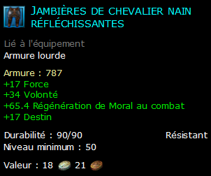 Jambières de chevalier nain réfléchissantes