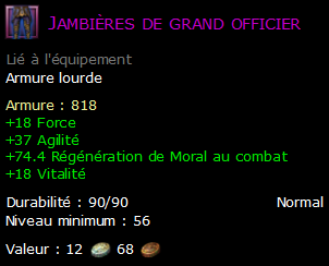 Jambières de grand officier