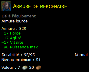 Armure de mercenaire