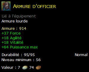 Armure d'officier