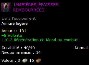 Jambières épaisses rembourrées