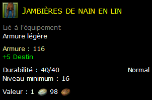 Jambières de nain en lin