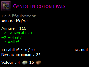 Gants en coton épais