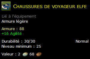 Chaussures de voyageur elfe