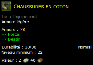 Chaussures en coton