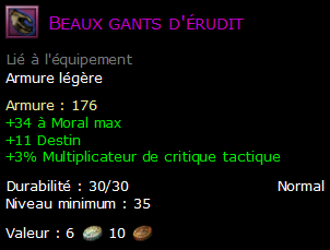 Beaux gants d'érudit