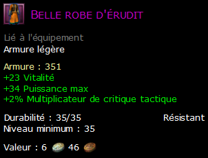 Belle robe d'érudit