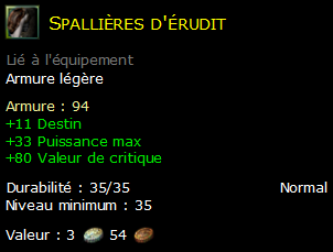 Spallières d'érudit