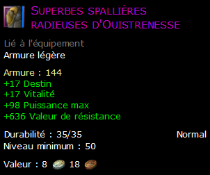 Superbes spallières radieuses d'Ouistrenesse