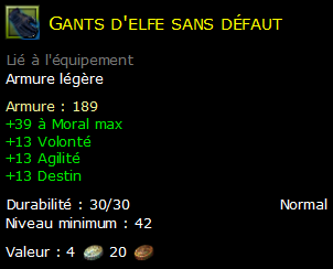 Gants d'elfe sans défaut