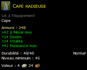 Cape radieuse